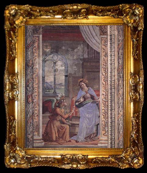 framed  Domenico Ghirlandaio Annunciation, ta009-2